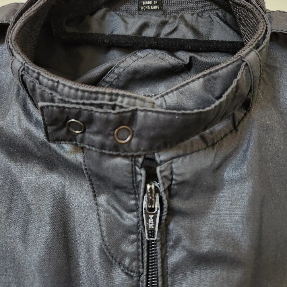 Vintage Members Only Men's Black Bomber Jacket Size 46 